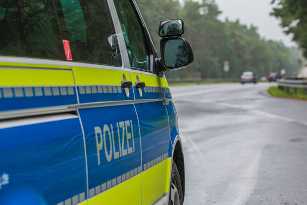 istock Passenger side of a police car 1357312802