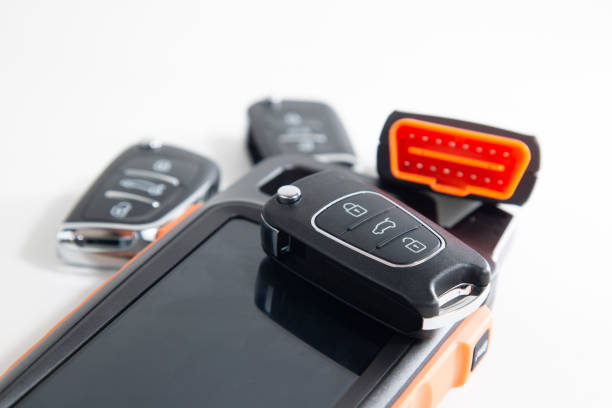 istock Production of car keys 1357314127