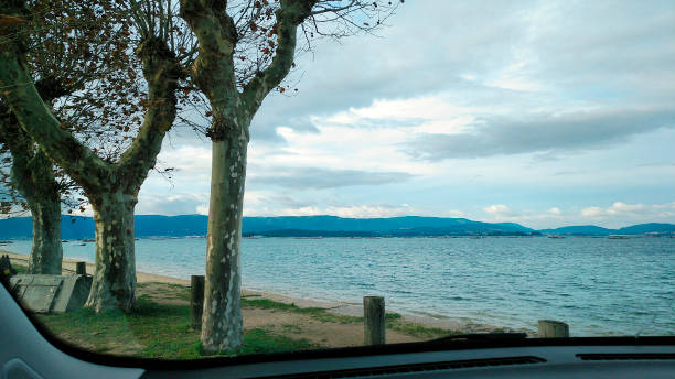istock As Sinas beach seen from car inside in wintertime. Vilanova de Arousa. 1357316899