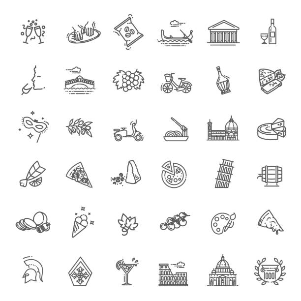 ilustrações de stock, clip art, desenhos animados e ícones de symbols of the country. isolated vector illustration. - amphitheater