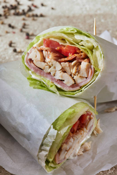 istock Roast Chicken BLT Lettuce Wrap Sandwich 1357321031