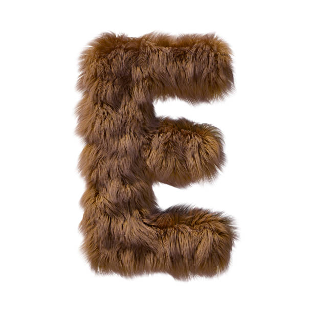 istock Brown teddy bear fur alphabet letter isolated on white background. 3D illustration. 1357323838