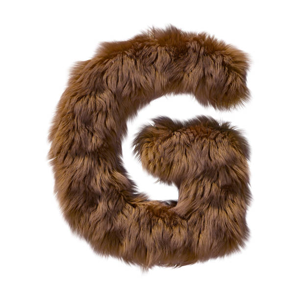 istock Brown teddy bear fur alphabet letter isolated on white background. 3D illustration. 1357323873