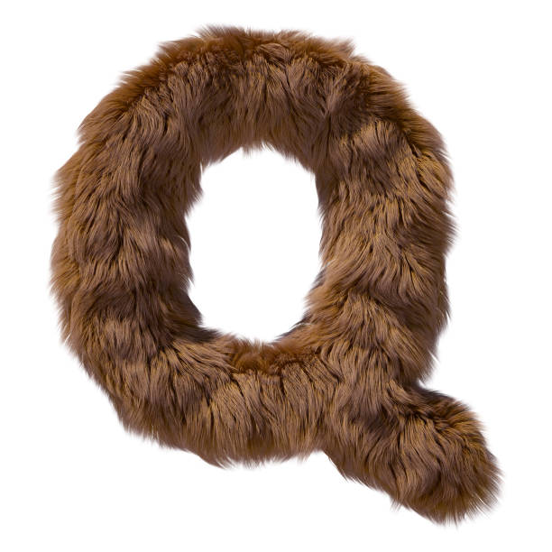 istock Brown teddy bear fur alphabet letter isolated on white background. 3D illustration. 1357323927