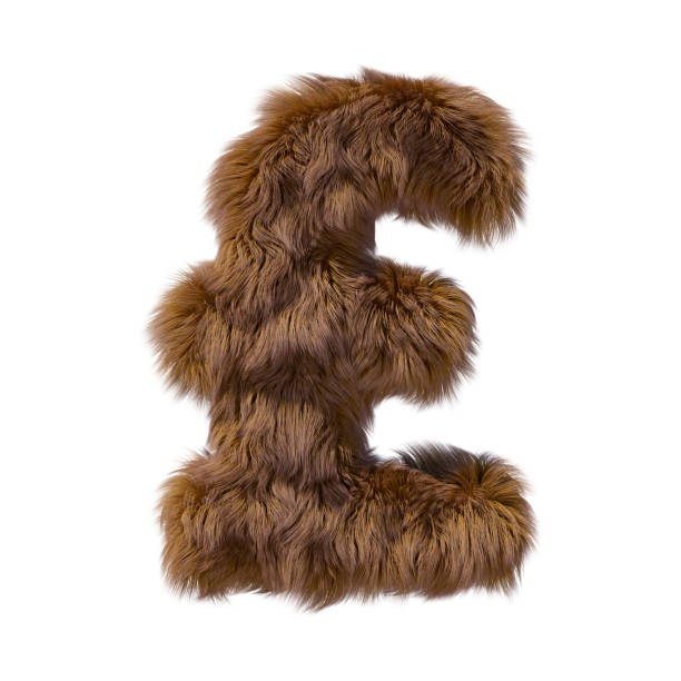 istock Brown teddy bear fur alphabet letter isolated on white background. 3D illustration. 1357323951