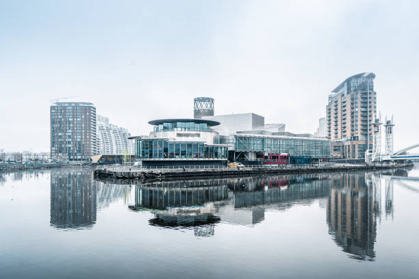 istock Foggy day at the river, England winter scene 1357324093