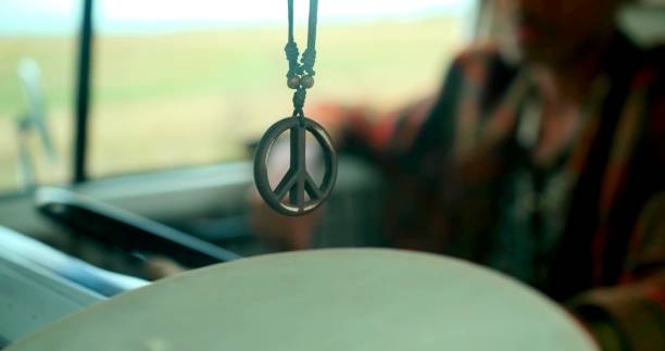 istock A peace and love symbol in a car 1357329378