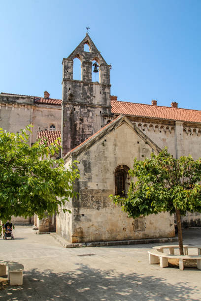 istock Beautiful little ancient chapel in downtown Trogir 1357331965