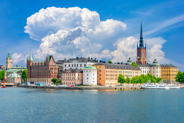 istock Old town (Gamla Stan) architecture in Stockholm, Sweden 1357332338