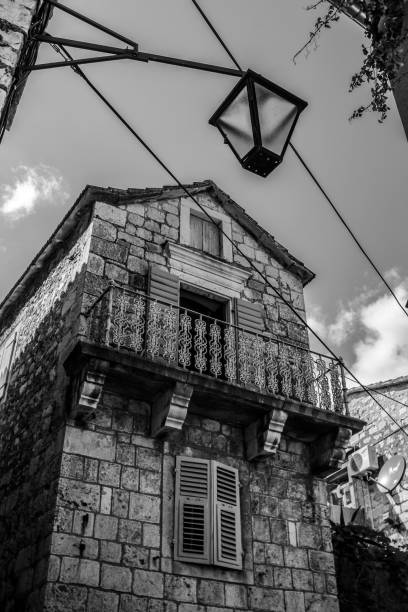 istock Beautiful old house in downtown Hvar on Hvar Island 1357333089