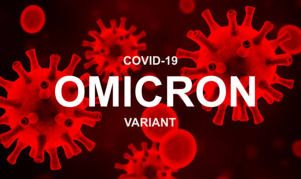 istock Omicron COVID-19 variant poster, 3d illustration 1357336153