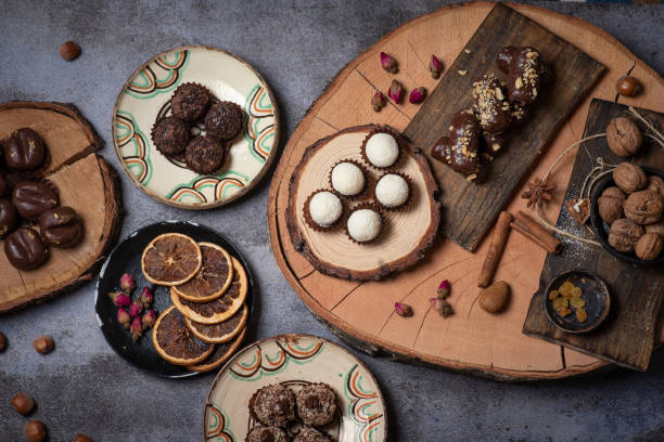 istock Luxurious, homemade chocolate praline candies 1357336693