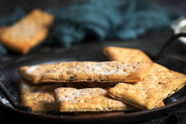 istock Sweet energy bars with apple and cinnamon 1357336699