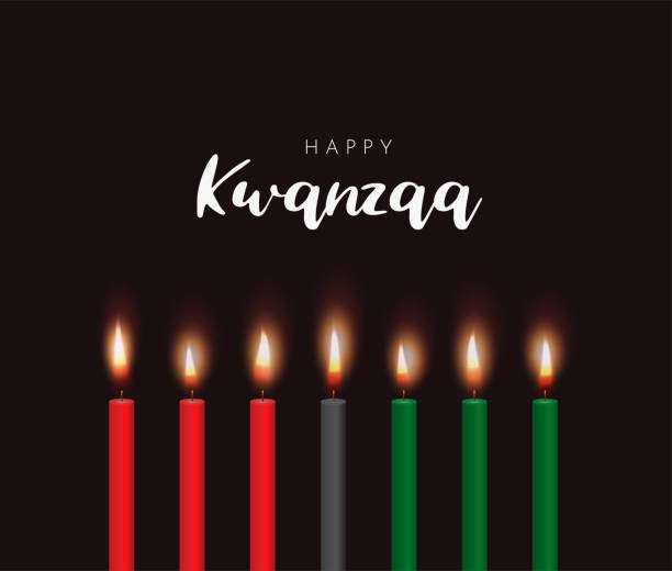 Happy Kwanzaa card, background. Vector illustration. EPS10