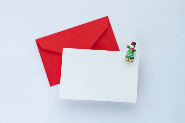 istock Letter to Santa with little Snowman clip 1357344980