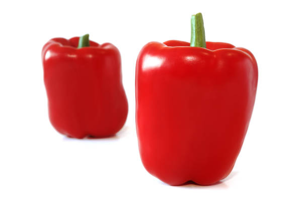 Red Bell Peppers - fotografia de stock