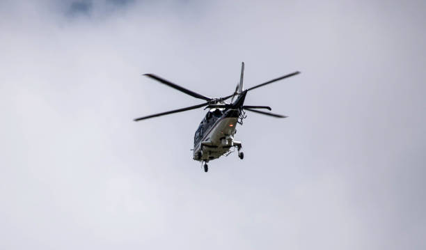 istock a nice shot of helicopter in flight 1357356947
