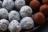 Black and White - Raw Cocoa and Coconut Balls