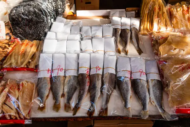 Photo of Store selling groceries and dried seafood at Lau Fau Shan