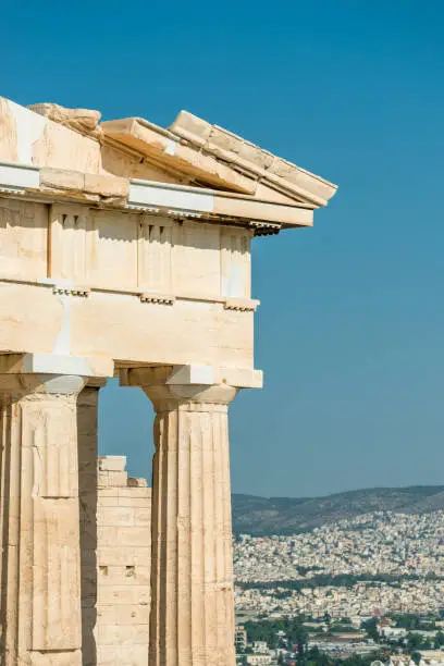 Photo of Parthenon temple in Acropolis at Athens, Greece