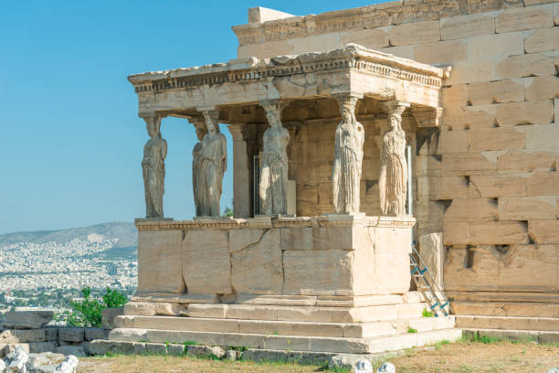 istock Caryatides, Erechtheion temple Acropolis in Athens, Greece 1357365014