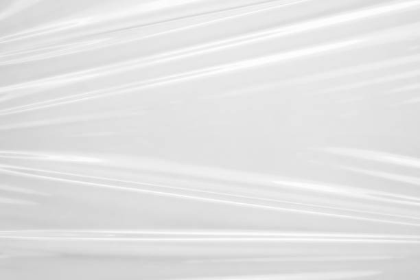 istock White transparent plastic film wrap texture background 1357365054