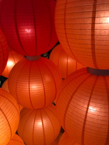 istock Colorful Chinese lanterns for Chinese New Year. 1357373090