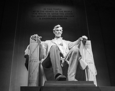 Built in the Greco-Roman neoclassical style with marble quarried in Colorado, the Lincoln Memorial is a prominent site on the National Mall in Washington, D.C.  The memorial was many years in the making after Lincoln’s assassination in 1865, opening in 1922.