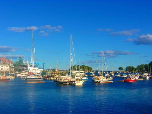 porto di camden - town maine american culture camden maine foto e immagini stock