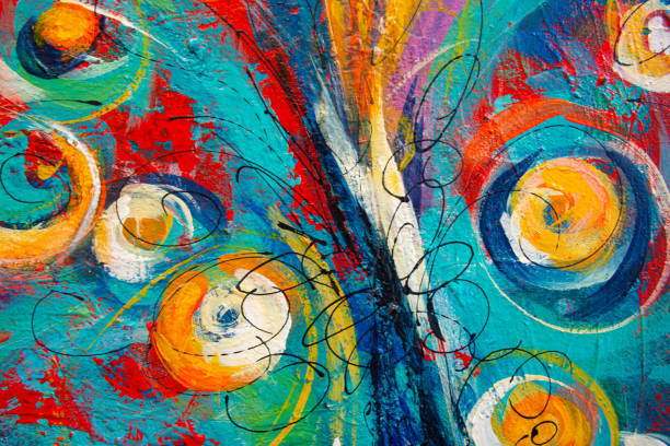 istock Abstract Acrylic Painting Textured Background 1357392794