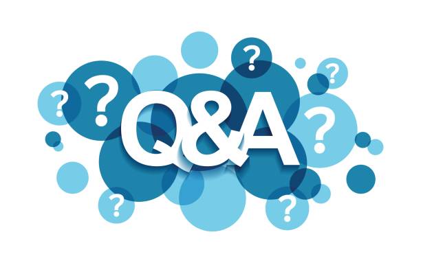 stockillustraties, clipart, cartoons en iconen met q&a banner icon in flat style. question and answer vector illustration on white isolated background. communication sign business concept. - questions and answers