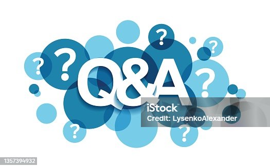 istock Q&A banner icon in flat style. Question and answer vector illustration on white isolated background. Communication sign business concept. 1357394932
