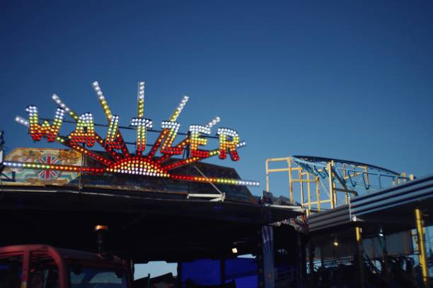 istock Carousels on the funfair 1357395731