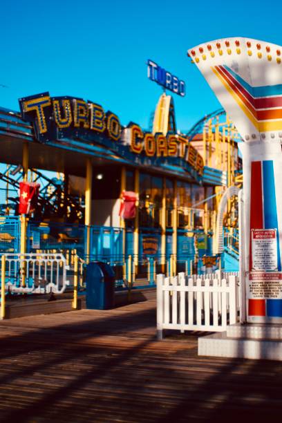 istock Carousels on the funfair 1357395732