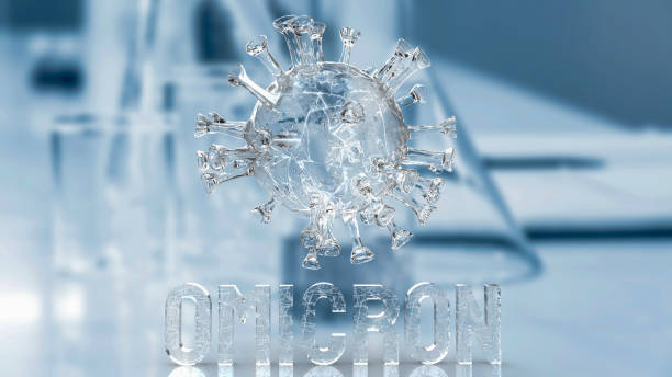 istock The virus omicron on lab background for covid 19 or medical concept 3d rendering 1357397953
