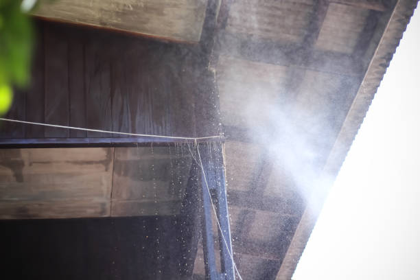 istock Eliminates termites by technicians at asian ceiling and roof wood 1357400327