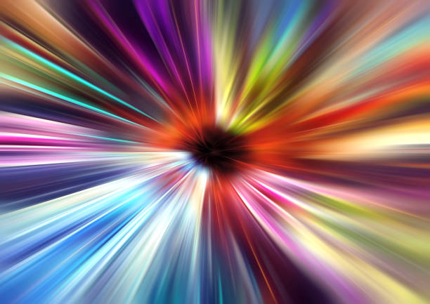 istock Illustration of colorful rays spreading radially 1357407843