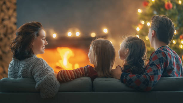istock family celebrating Christmas 1357413473