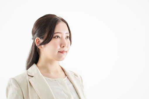 Asian business woman face close-up