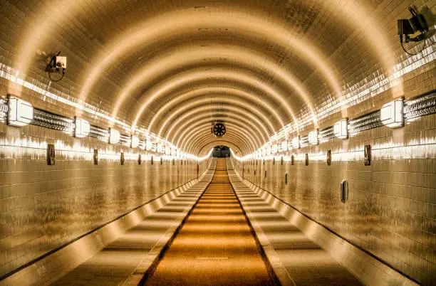 Photo of Old Elbtunnel Hamburg in Germany