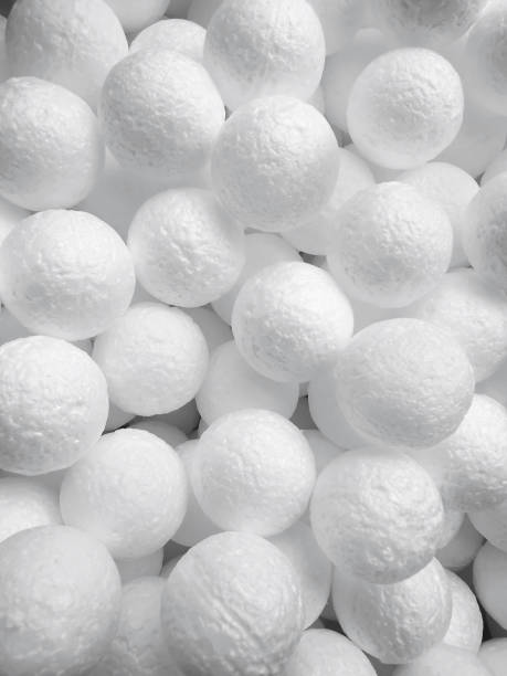 istock Background of white circle styrofoam ball pattern texture foam surface abstract background 1357420147