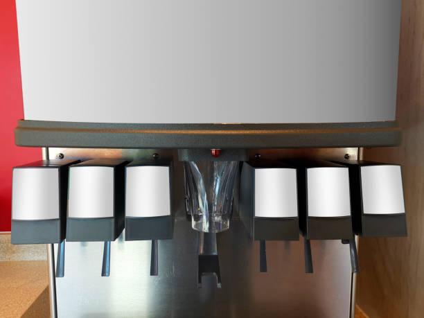 istock close up soda beverage machine on fast food restaurant 1357420302