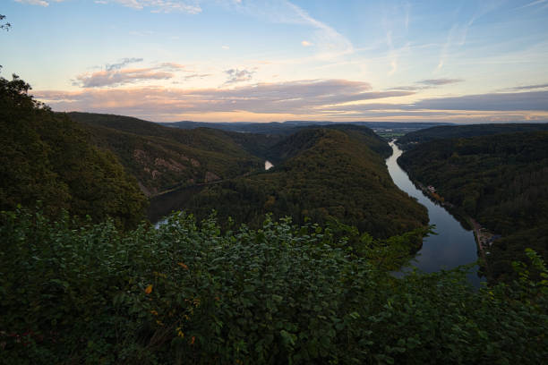 istock View of the Saar loop in Saarland 1357424116