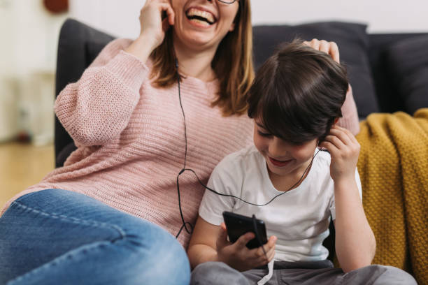 istock Mother and child at home 1357424162