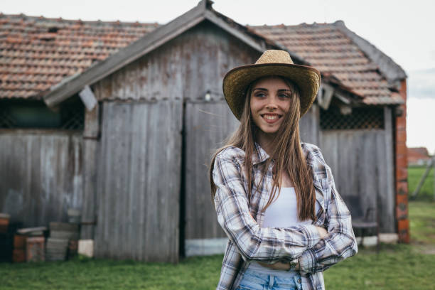 istock woman farmer outdoor 1357425215