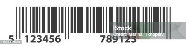 Ean Code Sticker Linear Barcode Abstract Product Label For Scan And ...