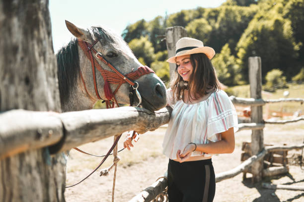 istock Weekend At The Ranch For Beautiful Female 1357436202
