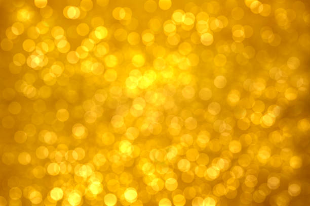 istock Background with red and yellow lights 1357440616