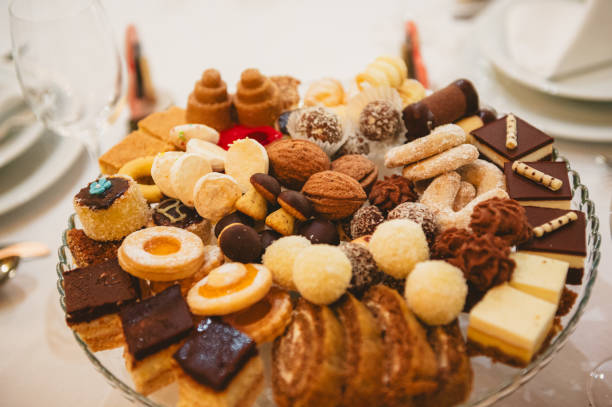 istock Variety of sweets on a plate 1357442620