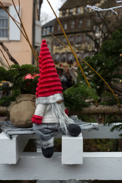 istock decorative christmas gnome in the street 1357443300